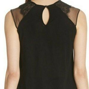Hugo Boss Lace Detail Sleeveless Blouse Tank XS